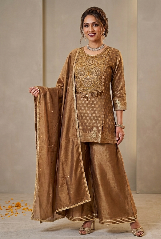 Copper Shimmer Palazzo