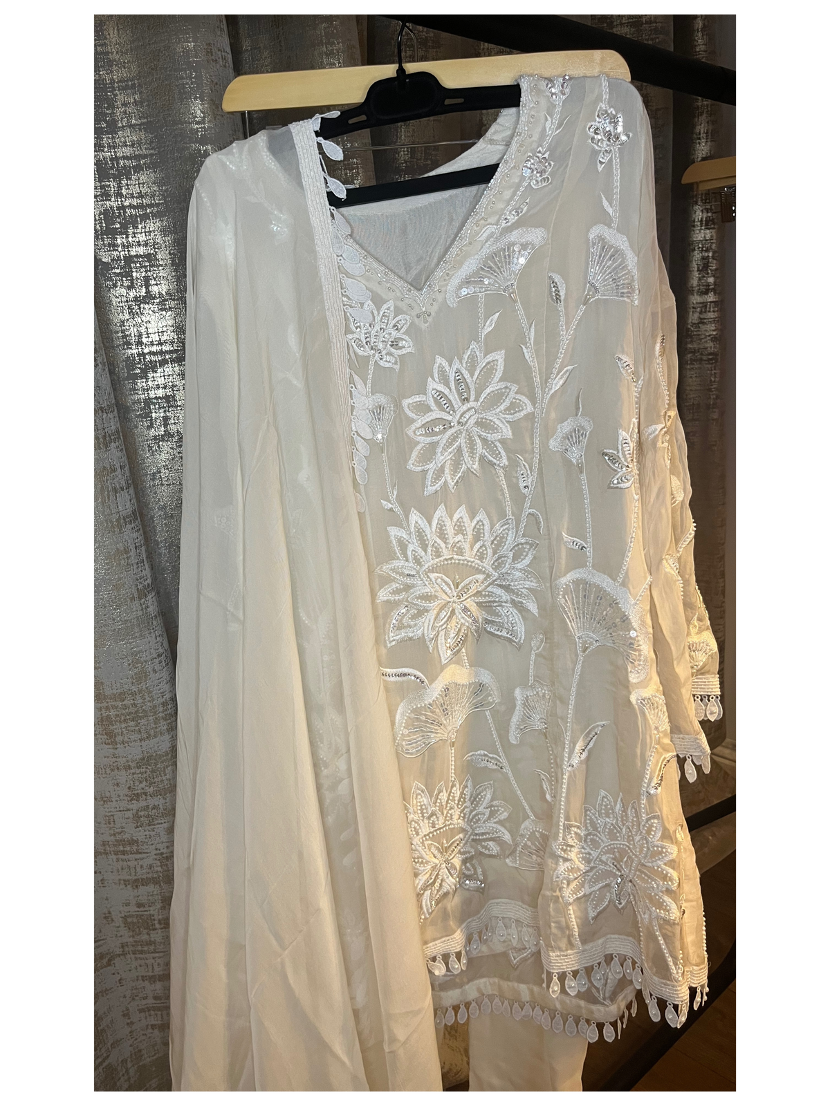 Floral Ivory Trouser Suit