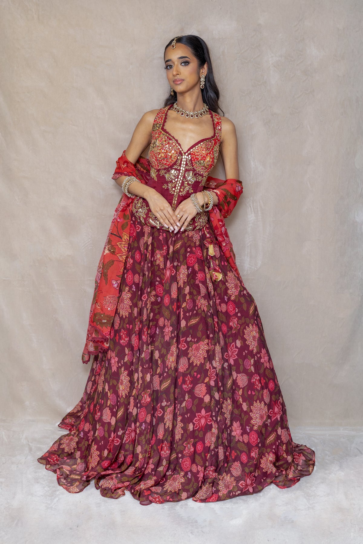 Valentine Corset Lengha