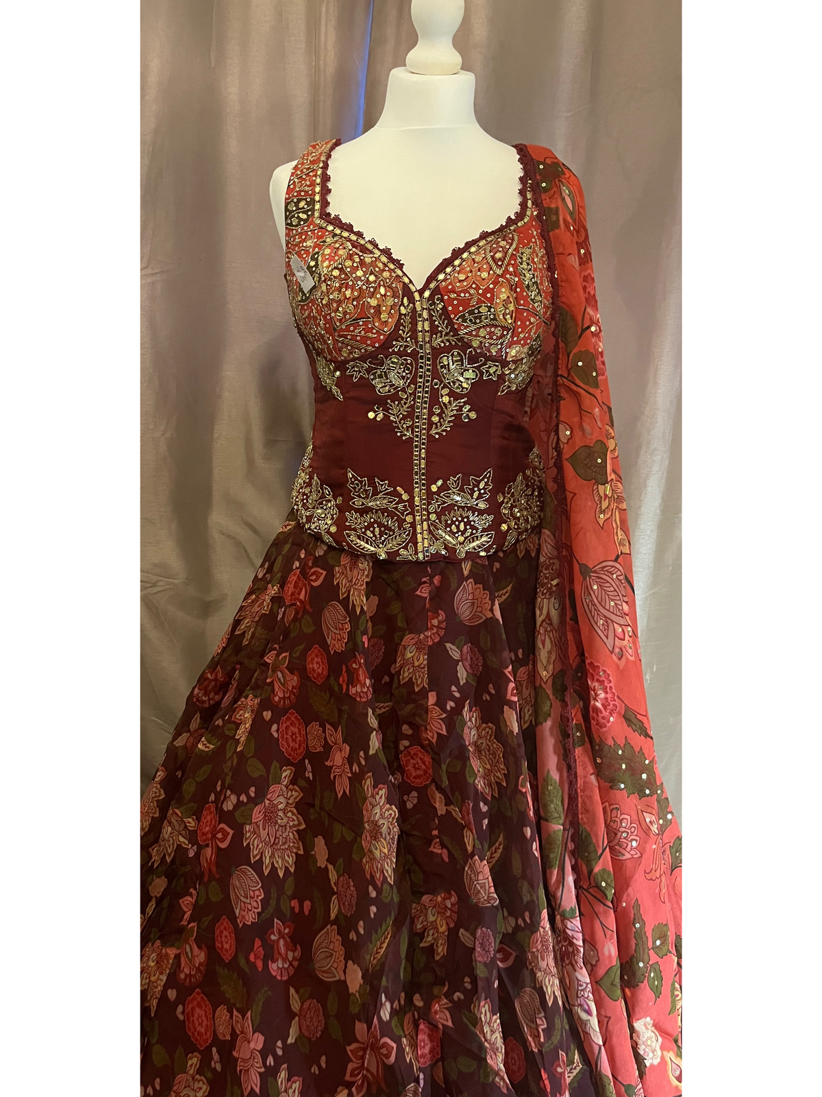 Valentine Corset Lengha